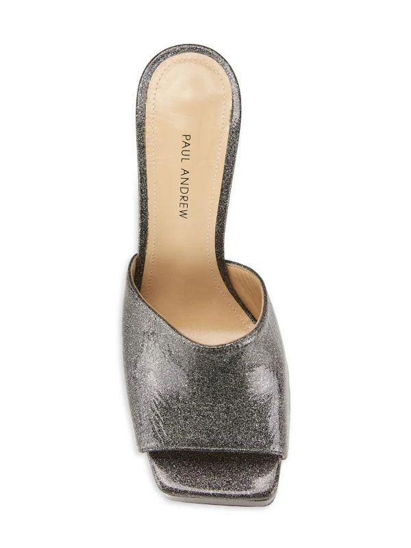 Paul Andrew Arc Leather Platform Mules 5
