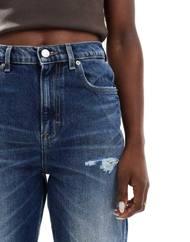 Tommy Jeans Tommy Jeans mom ripped jeans in dark wash 4