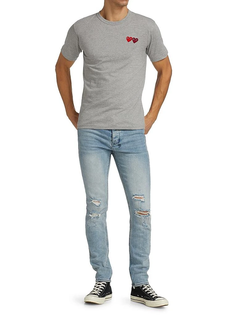 Comme des Garcons Embroidered Heart Patch Tee 2