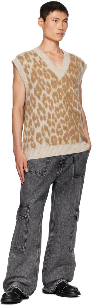 Ganni Brown Leopard Vest 4