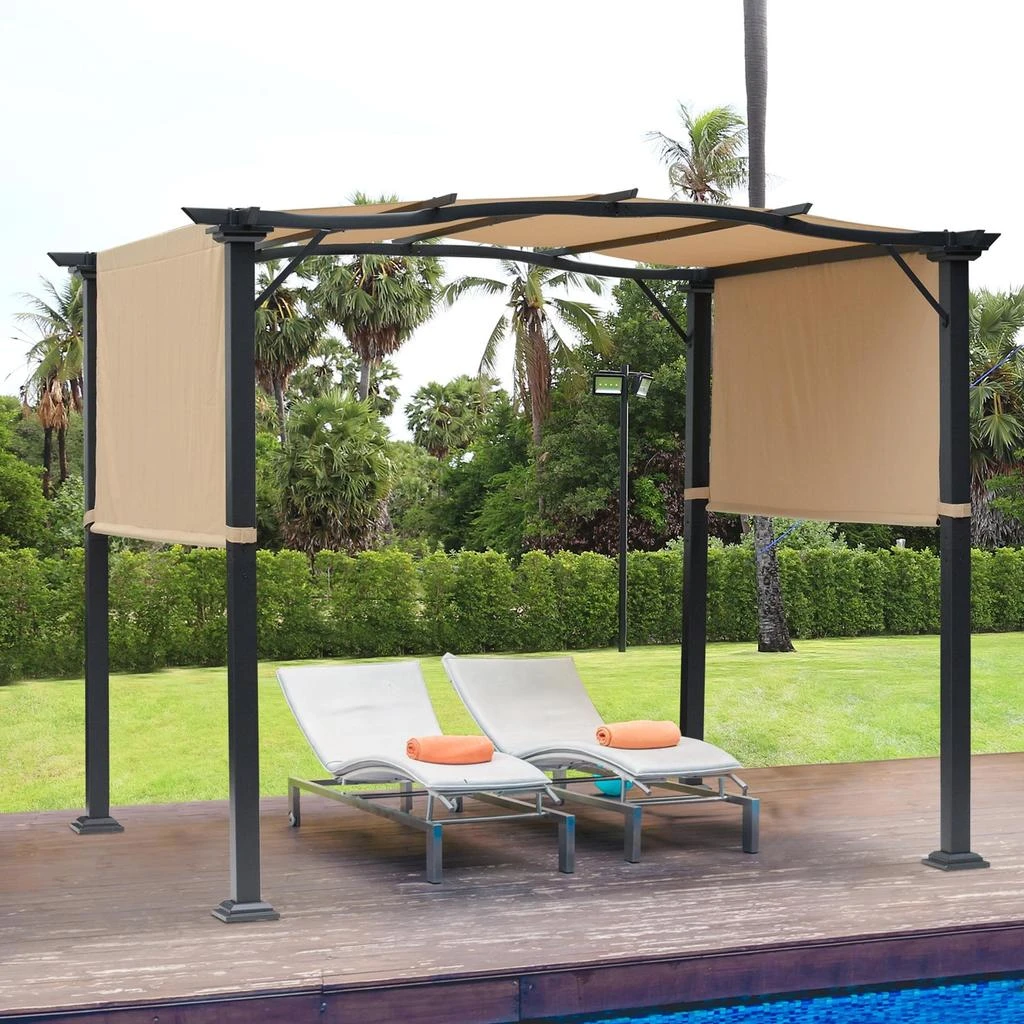 Hivvago 8x10 Backyard Pergola Shade Shelter 2
