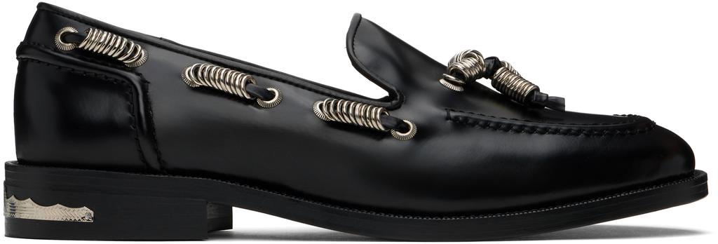 Toga Virilis Black O-ring Loafers