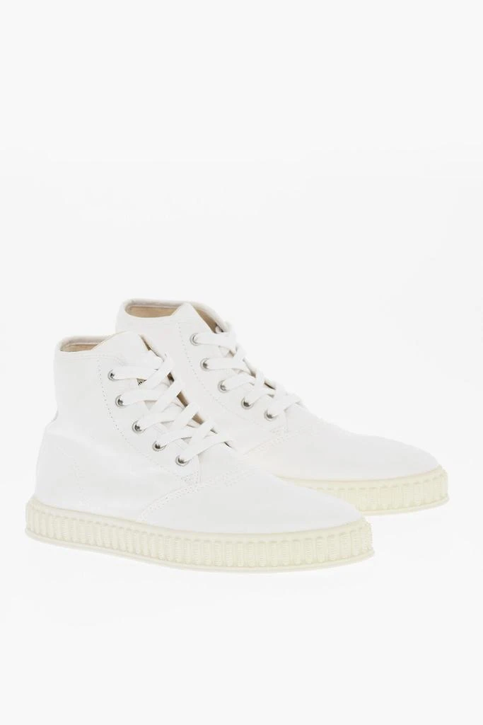 MAISON MARGIELA Maison Margiela MM22 Solid Color Cotton High-Top Sneakers 1