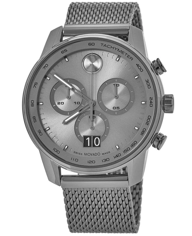 Movado Movado Bold Verso Grey Chronograph Dial Grey PVD Steel Men's Watch 3600910 1