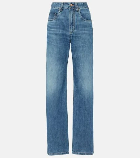 Brunello Cucinelli High-rise straight jeans 1