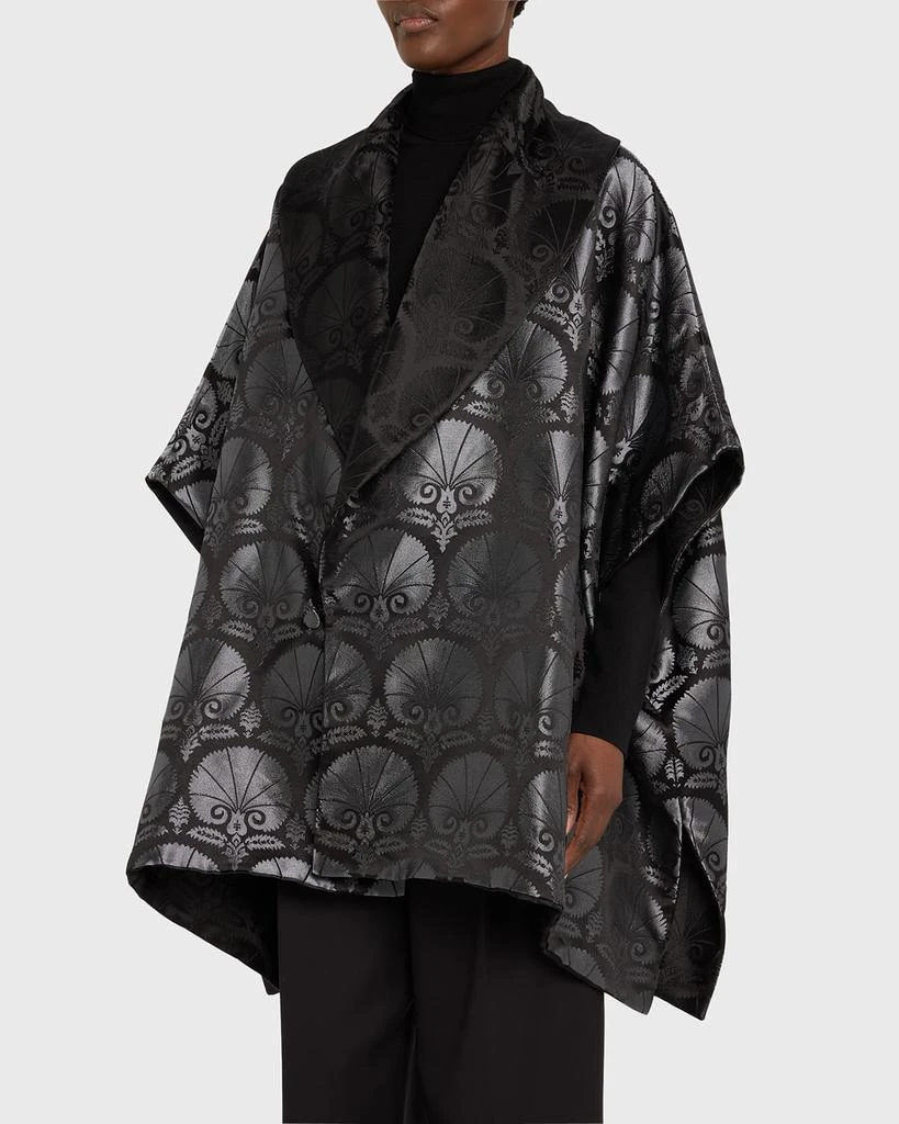 Eskandar Reversible Sloped Shoulder Shawl Collar Jacket (Long Plus Length) 4