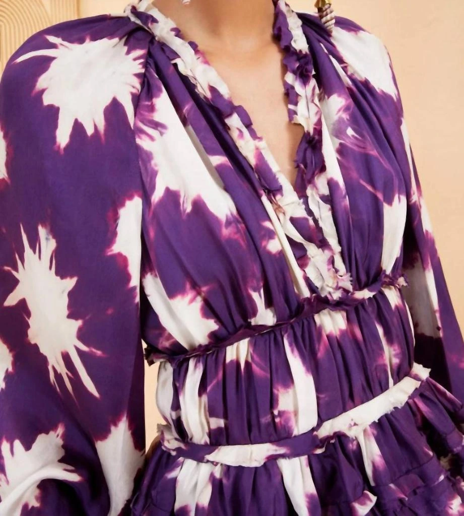 Ulla Johnson Emery Dress In Cassis Blur 4