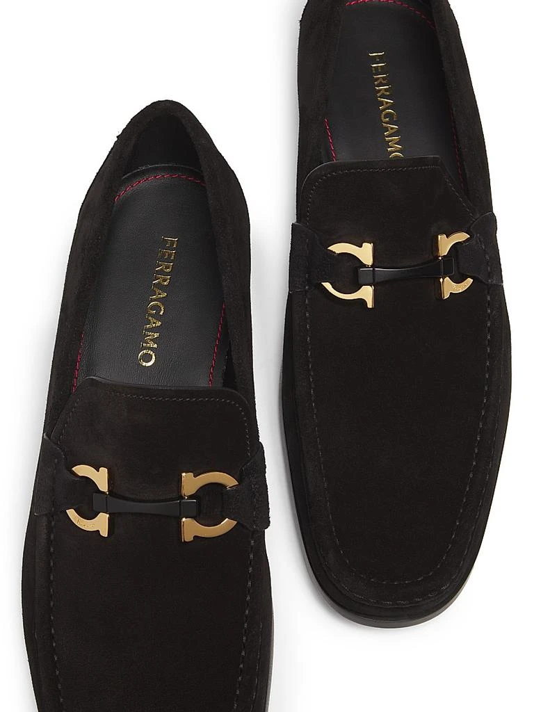 Salvatore Ferragamo Grandioso Suede Loafers 4