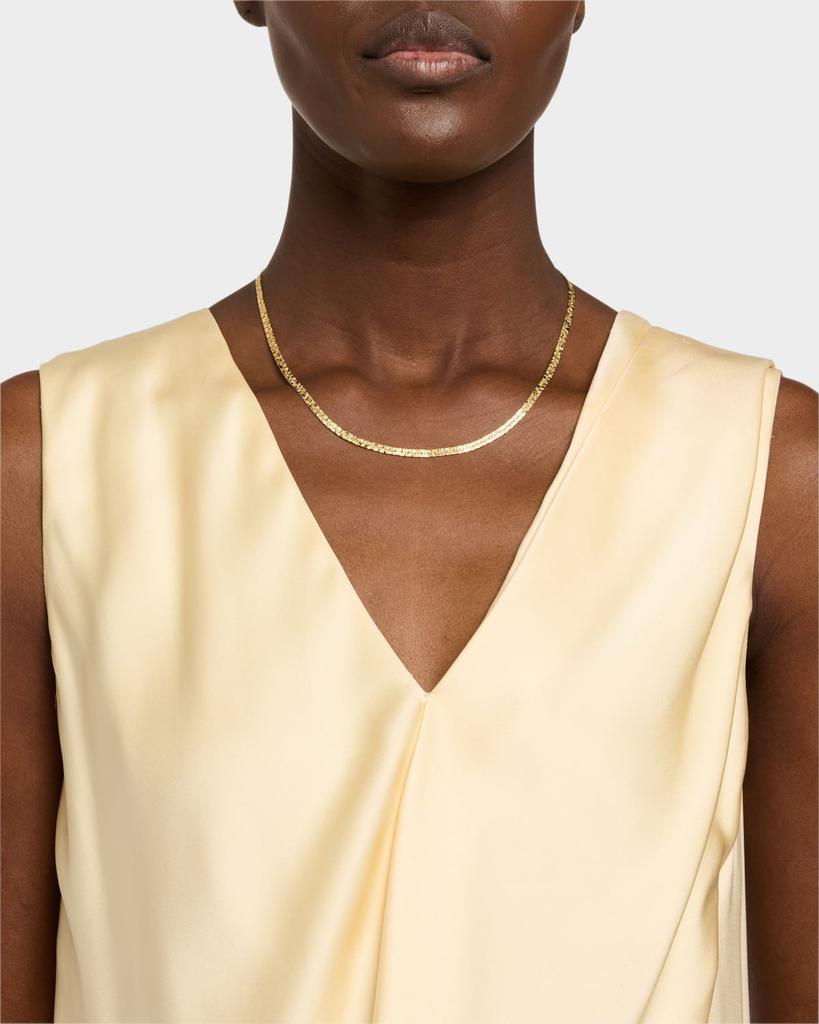 Devon Leigh Textured Sparkle Chain Necklace