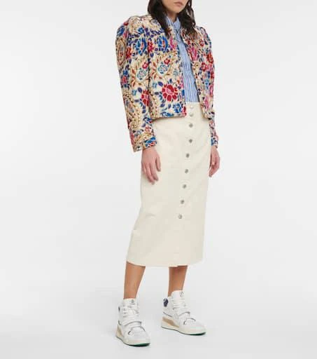 Isabel Marant Alsee leather high-top sneakers 2