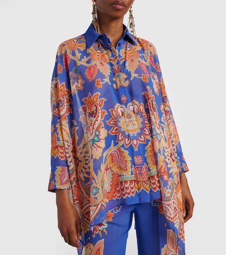 ETRO Printed poncho 6