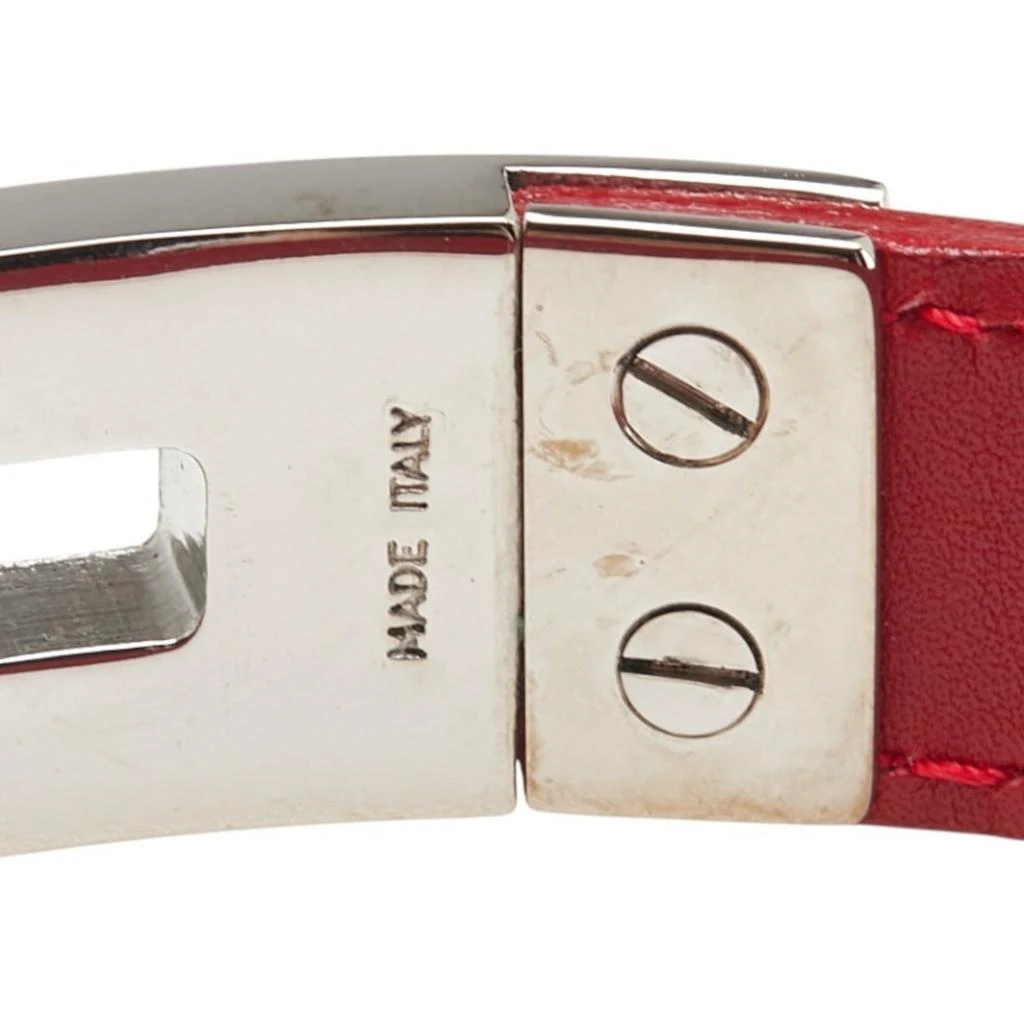 Salvatore Ferragamo Color Leather Metal Charm Bracelet (Pre-Owned) 4