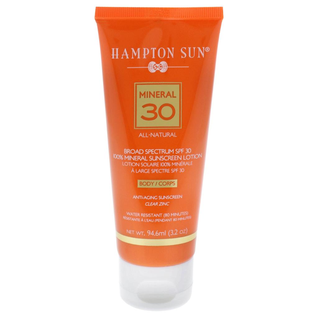 Hampton Sun Mineral Sunscreen Anti-Aging Lotion SPF 30 by  for Unisex - 3.2 oz Sunscreen