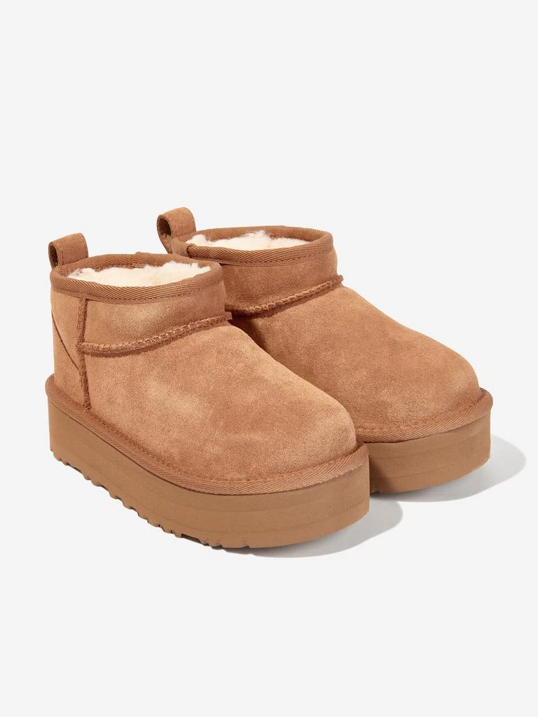 UGG UGG Girls Classic Ultra Mini Platform Boots in Brown 3