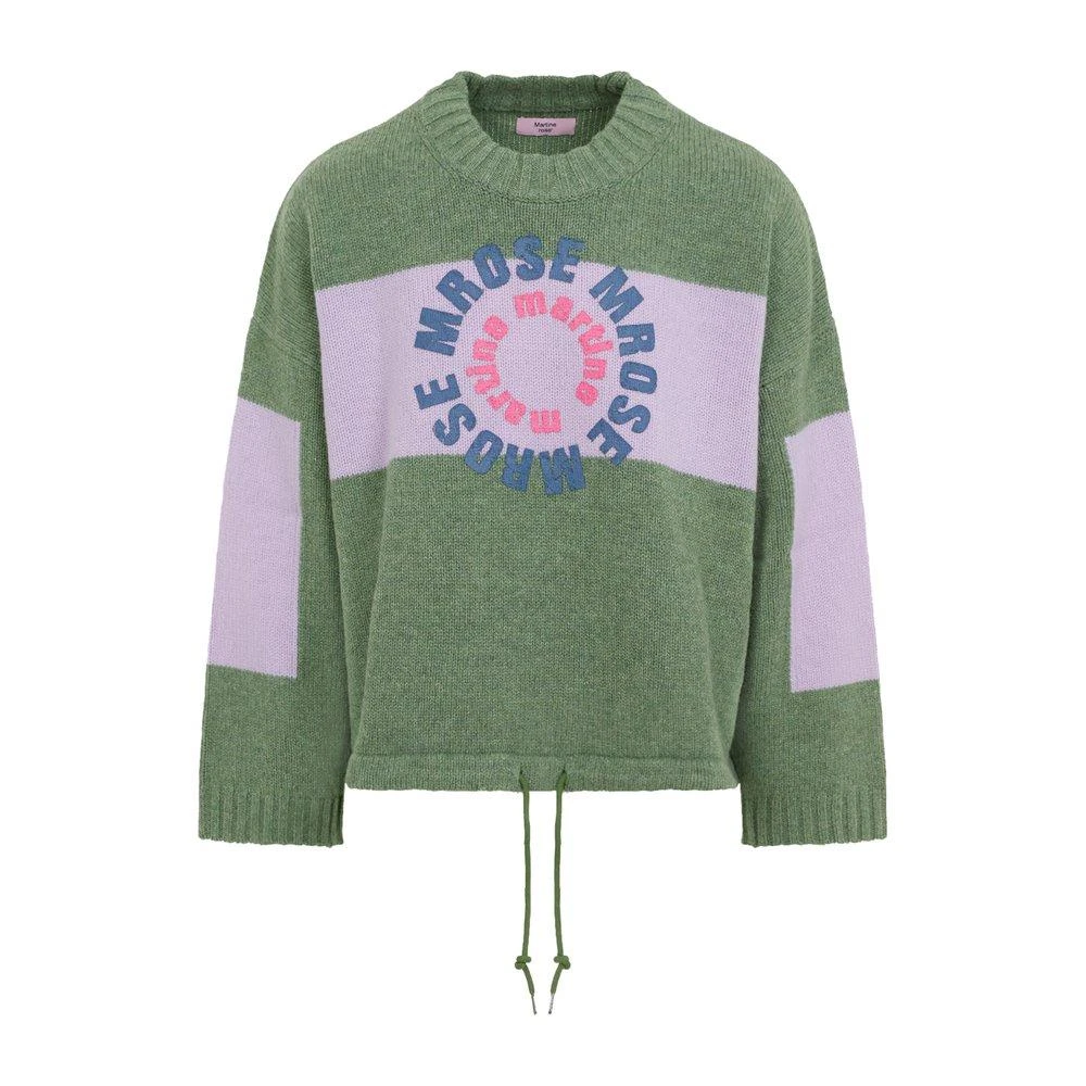 Martine Rose Martine Rose Logo Printed Knitted Jumper 1