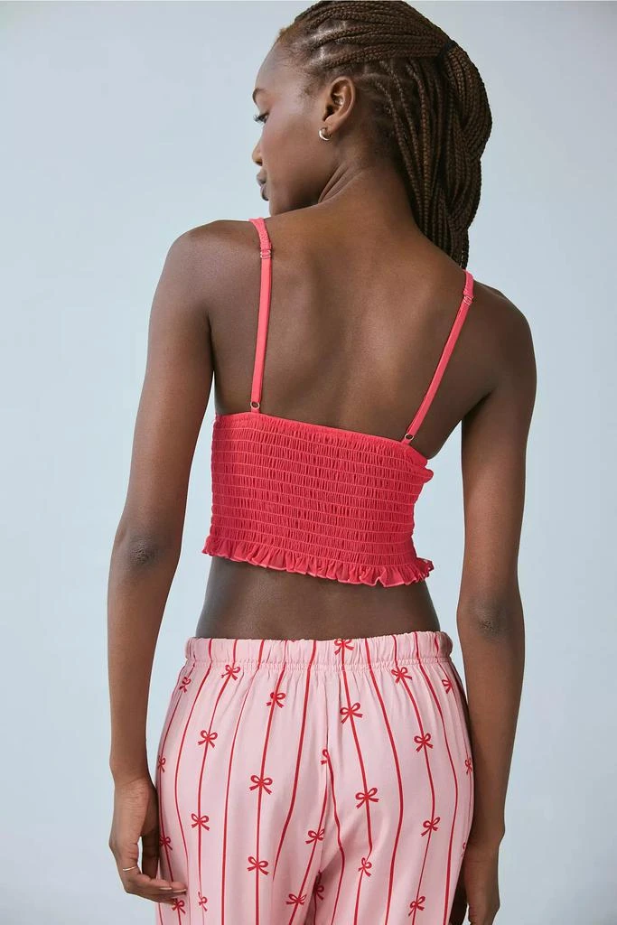 Out From Under Out From Under Firecracker Smocked Cropped Top 3