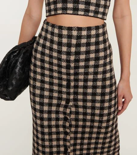 Altuzarra Jabal checked midi skirt 3