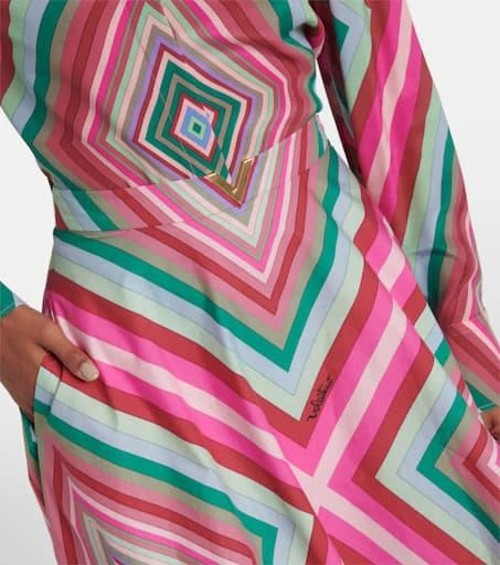 Valentino Rhombus 75 cotton poplin maxi skirt 4