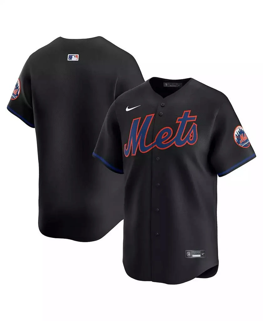 NIKE Men's Black New York Mets Alternate Limited Jersey 1