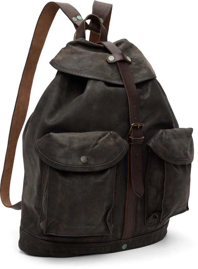 RRL Brown Leather Rucksack 2
