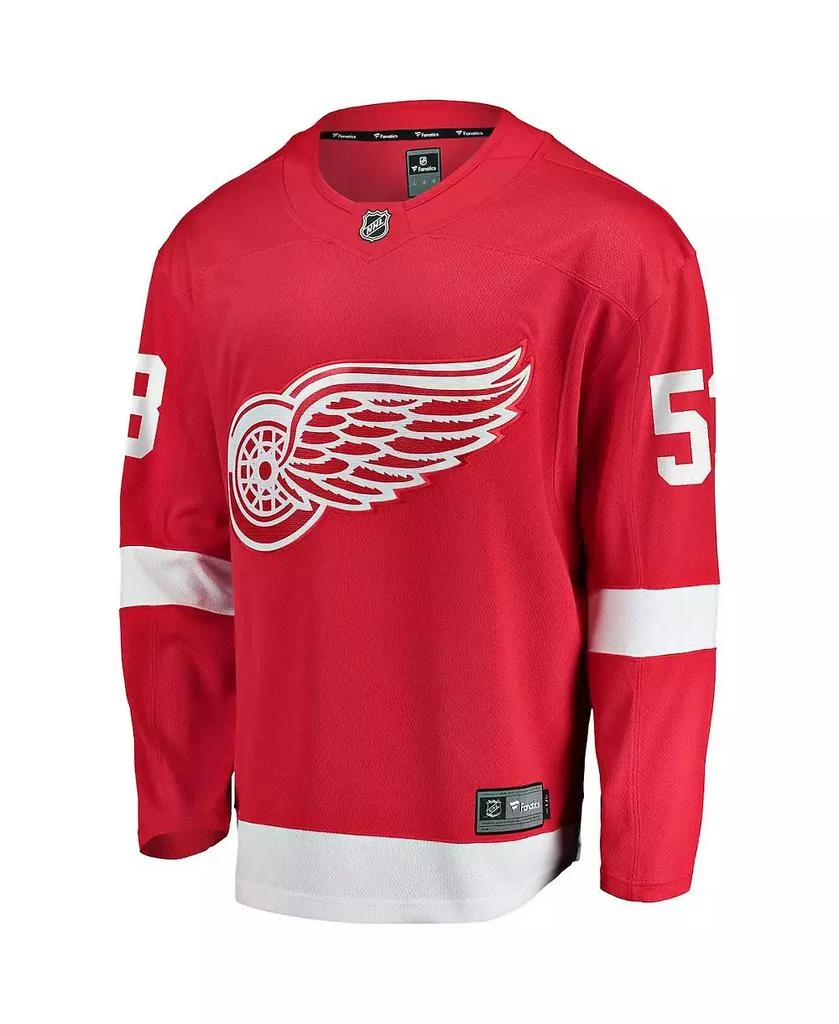 Fanatics Men
s Moritz Seider Red Detroit Red Wings Home Breakaway Player Jersey 3