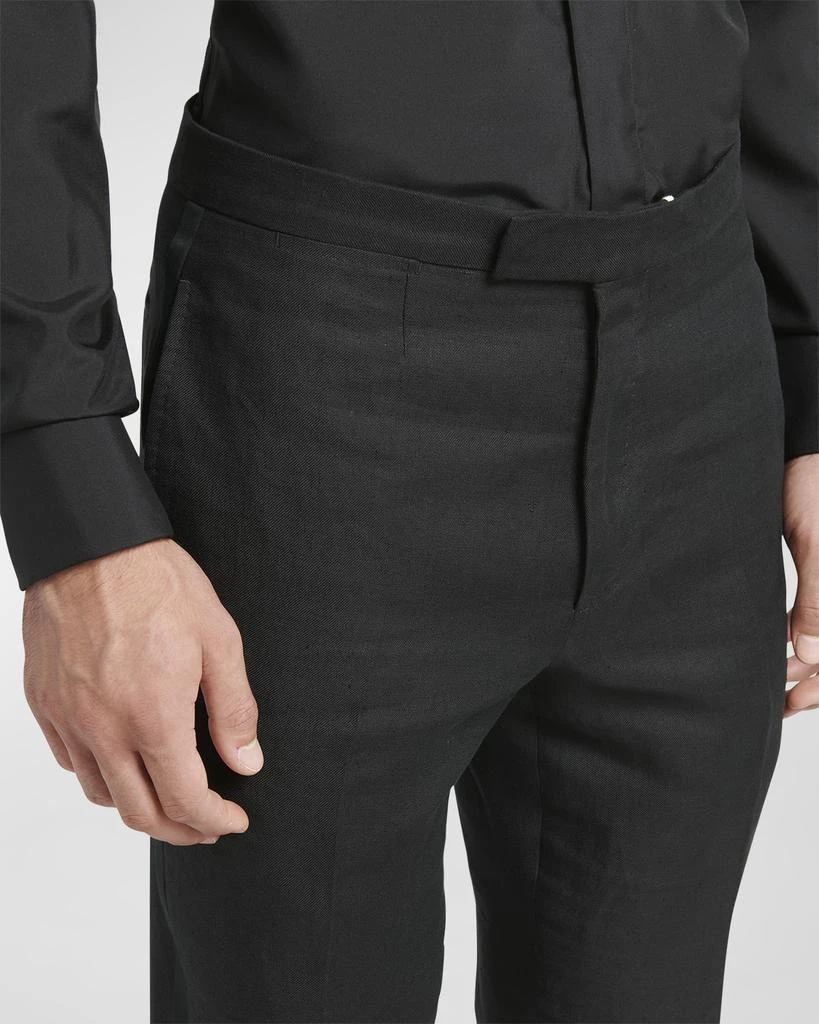 Zegna Men's Shawl-Collar Linen Tuxedo 2