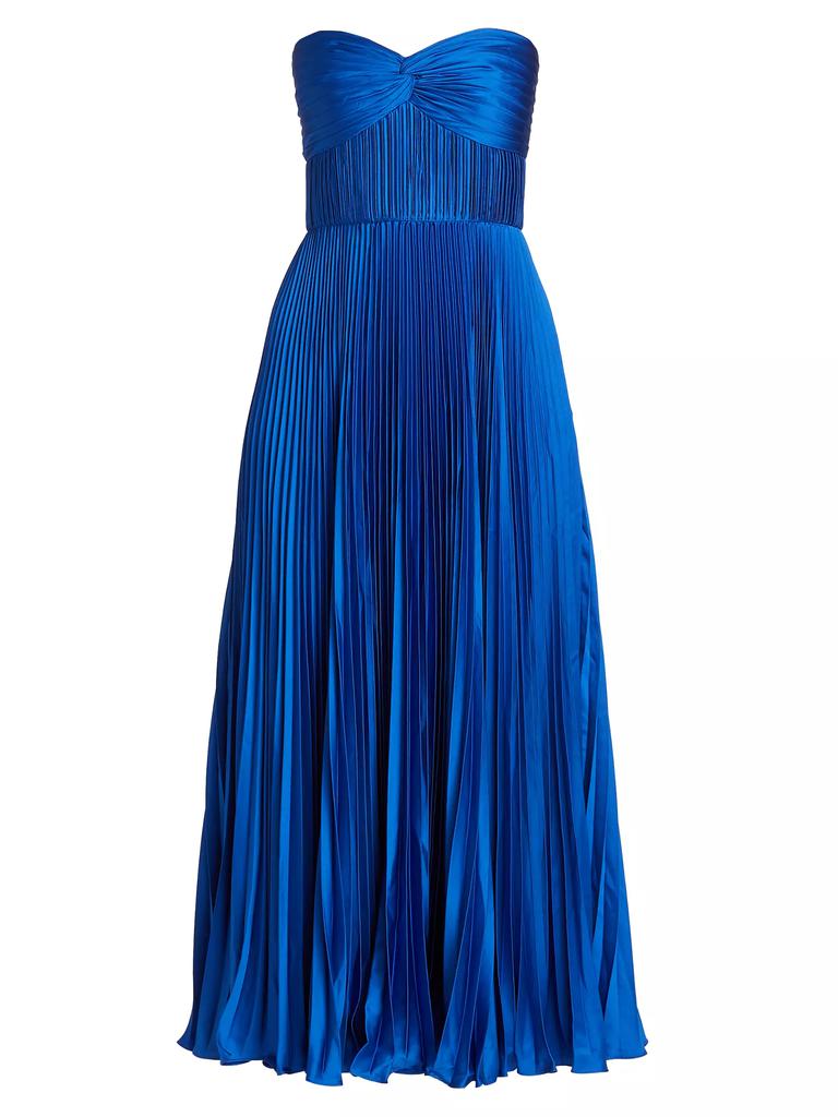 Amur Pleated Strapless Belle Dress