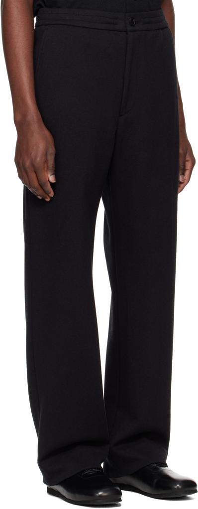 Solid Homme Black Four-Pocket Trousers