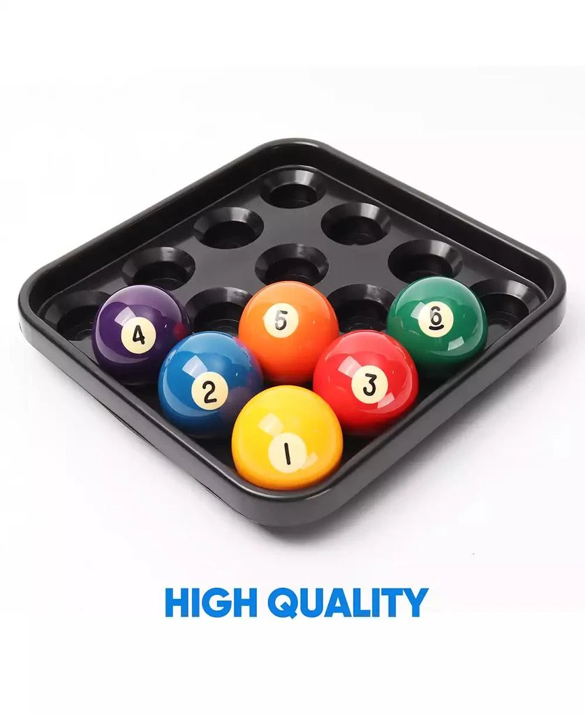 GSE Games 
Sports Expert Black Plastic Billiard Ball Carrying Tray,  Pool Ball Storage Holder for 2.25-Inch Regulation Size Balls 3