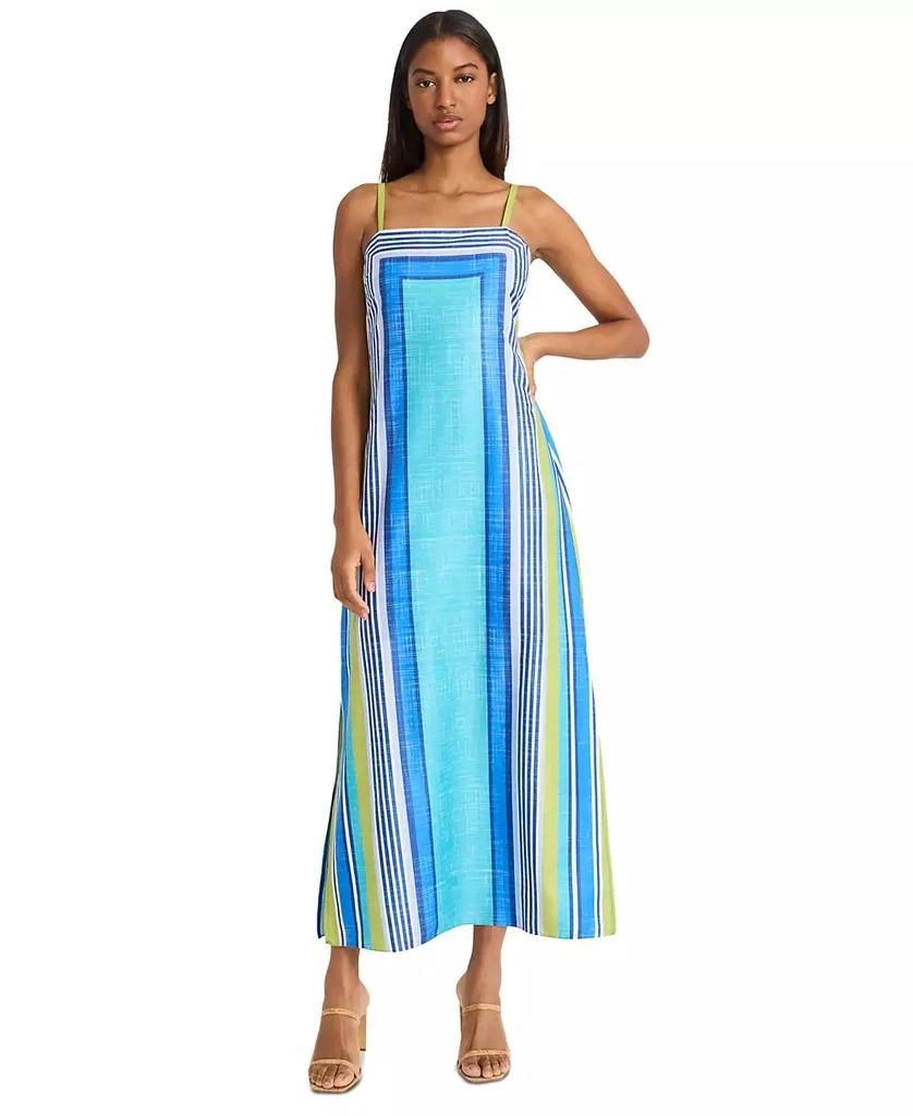Donna Morgan Women's Striped Side-Slit Maxi Dress 1