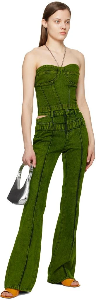 Andersson Bell Green Joan Double Waist Jeans 4