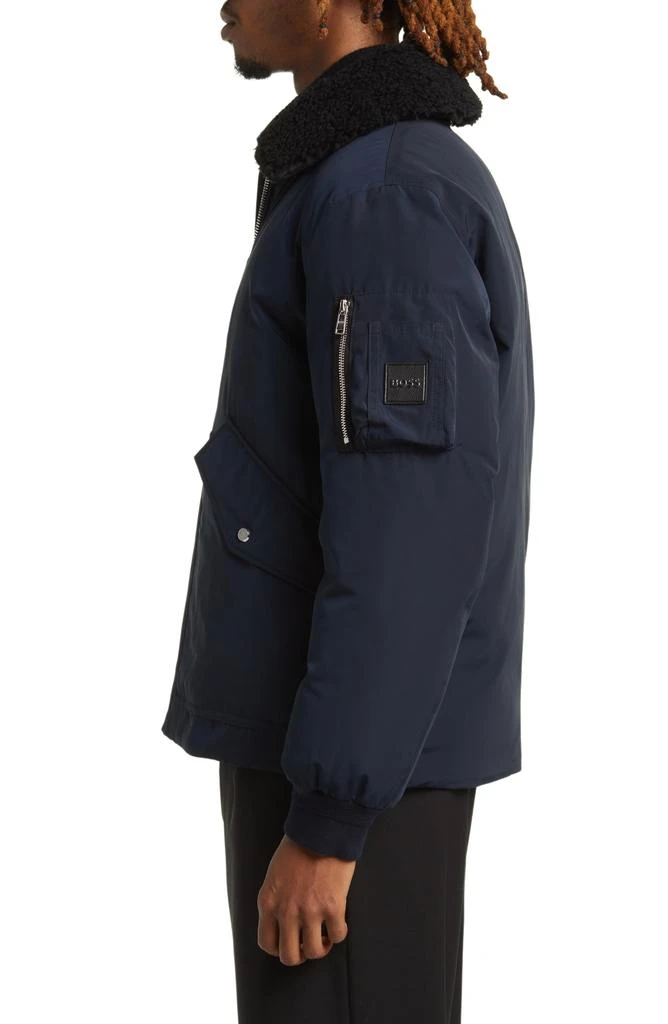 Hugo Boss Calliano Faux Shearling Collar Water Repellent Jacket 3
