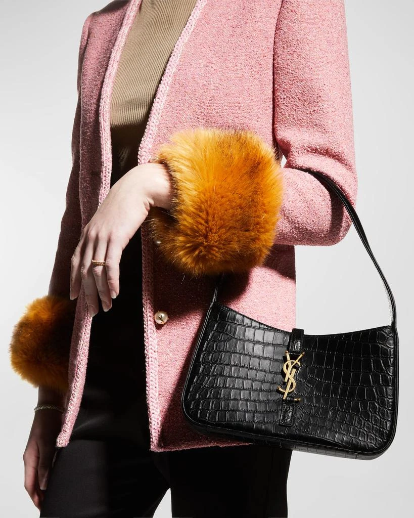 Yves Saint Laurent Le 5 A 7 YSL Shoulder Bag in Croc-Embossed Leather 5