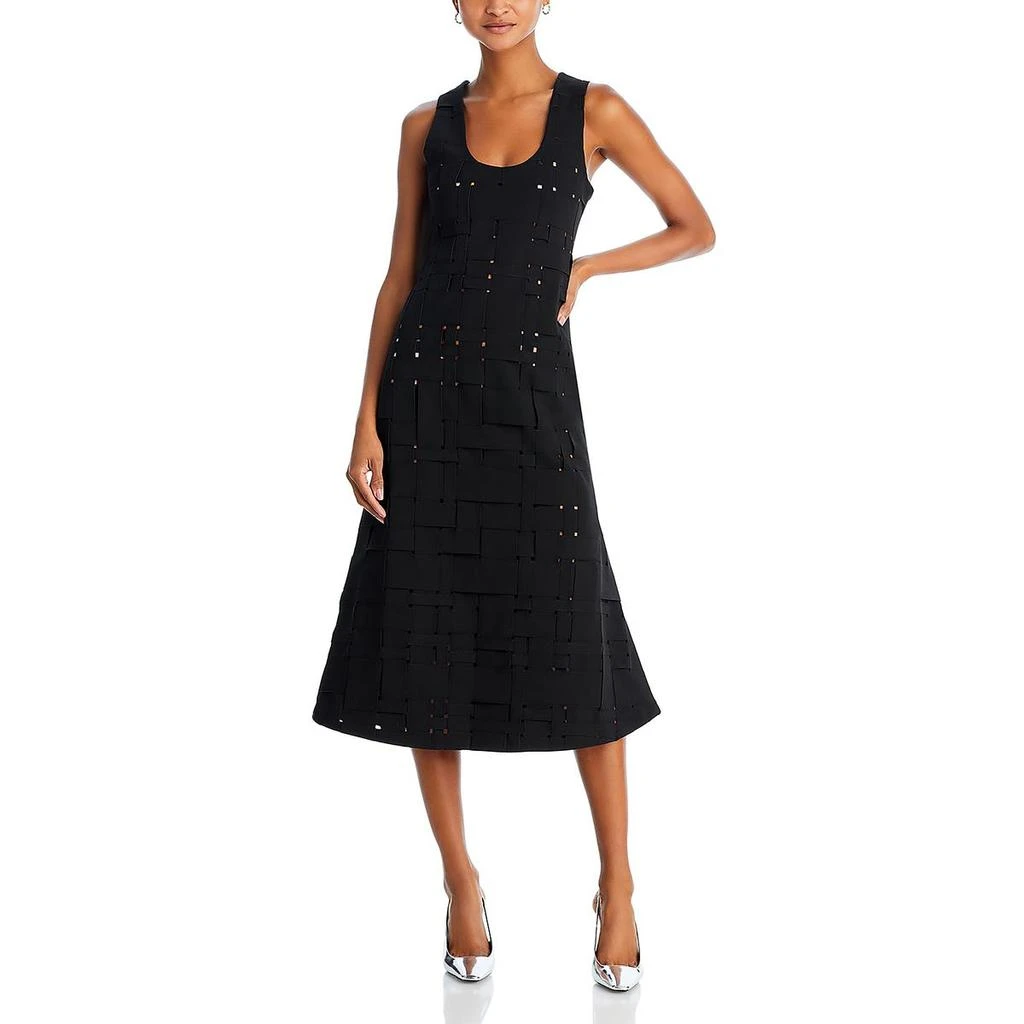 A.W.A.K.E MODE Womens Woven Fitted Midi Dress 1