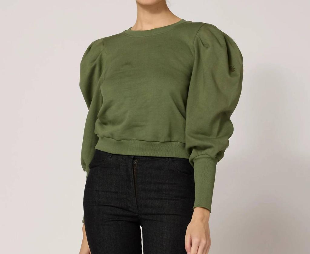 Cleobella Indi Sweatshirt In Army Green