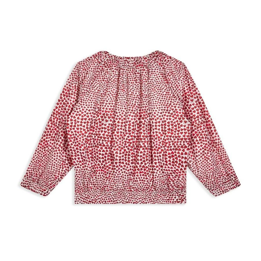 Stella McCartney Kids Heart-Print Crew Neck Blouse 2