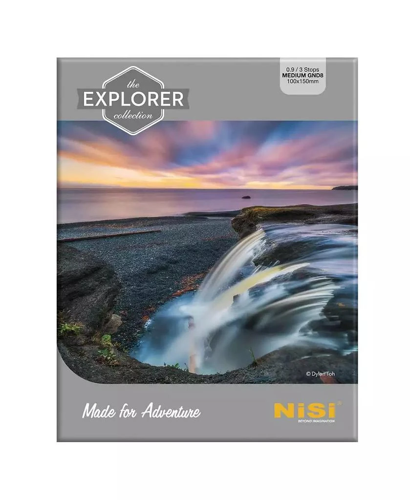 NiSi 100x150mm Explorer Nano IR Medium Graduated Neutral Density (8) 0.9 Filter, 3 Stop 3