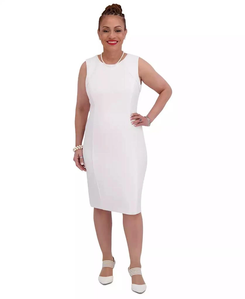 Kasper Women's Piped Sheath Dress, Regular & Plus Size 4