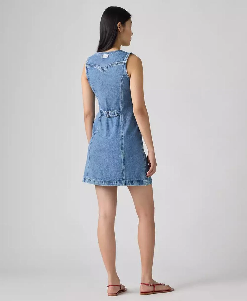 women's vianna denim button-front vest dress Murdoch's Levi's