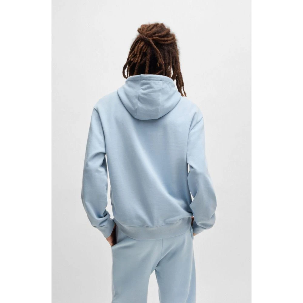 Hugo Boss Cotton-terry relaxed-fit hoodie with logo print 4