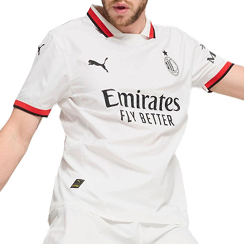 Puma AC Milan Away Authentic Collared Short Sleeve Soccer Jersey 1