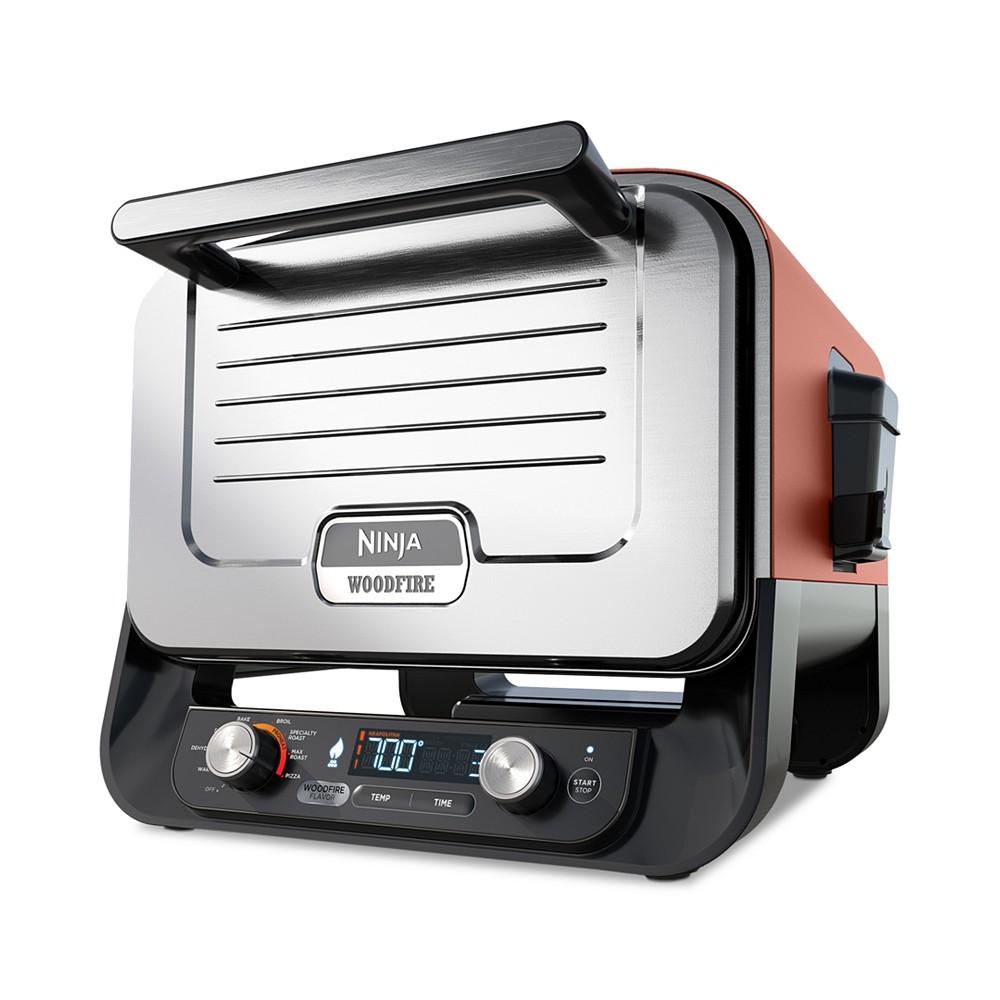 Ninja Woodfire Pizza Oven, 8-in-1 Outdoor Oven, 5 Pizza Settings, Up to 700 Fahrenheit High Heat, BBQ (Barbecue) Smoker - OO101