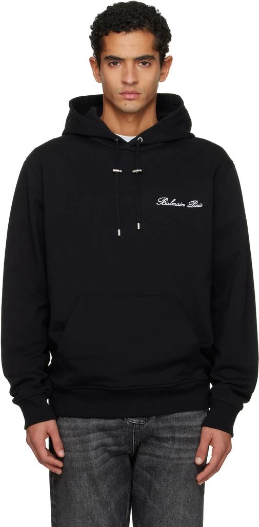 Balmain Black 
Balmain
 Signature Hoodie 1