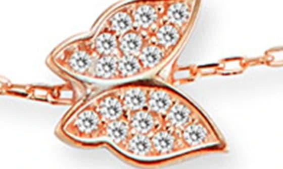 Sphera Milano Sterling Silver 
CZ Bufferfly Bracelet 2