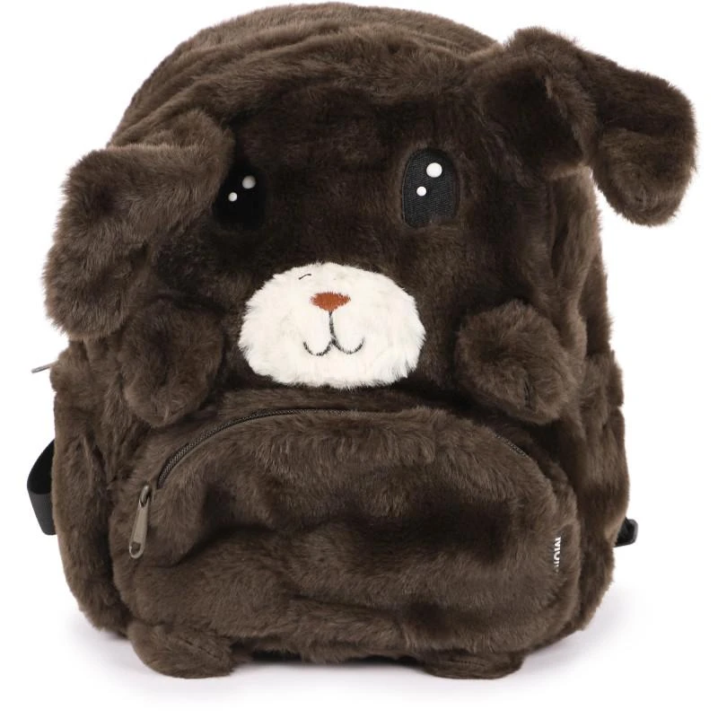 MOLO Rabbit shaped faux fur backpack in brown 1