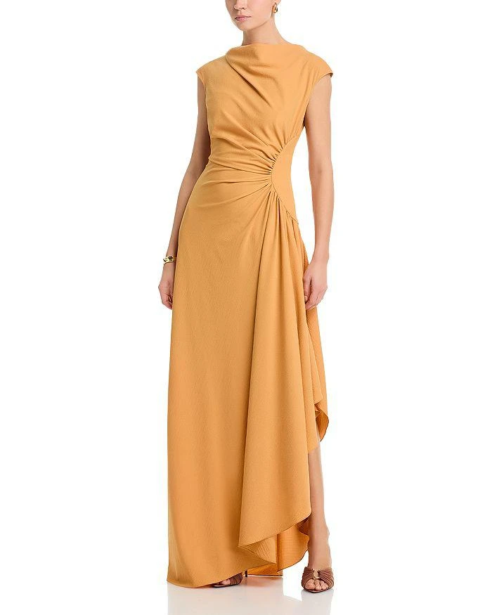 chinese dress ladies Mikado Strapless Dress Ivory / 10 main image 1