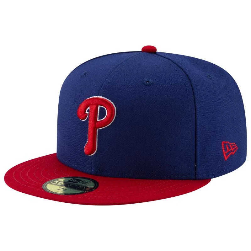 New Era New Era Phillies 59Fifty Authentic Cap - Adult 1