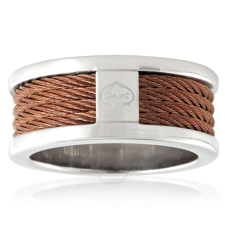 Charriol Forever Stainless Steel and Bronze PVD Cable Band Ring 3