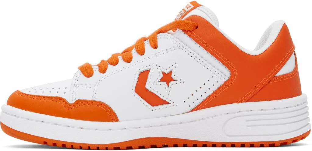 Converse Orange & White Weapon Low Top Sneakers 3