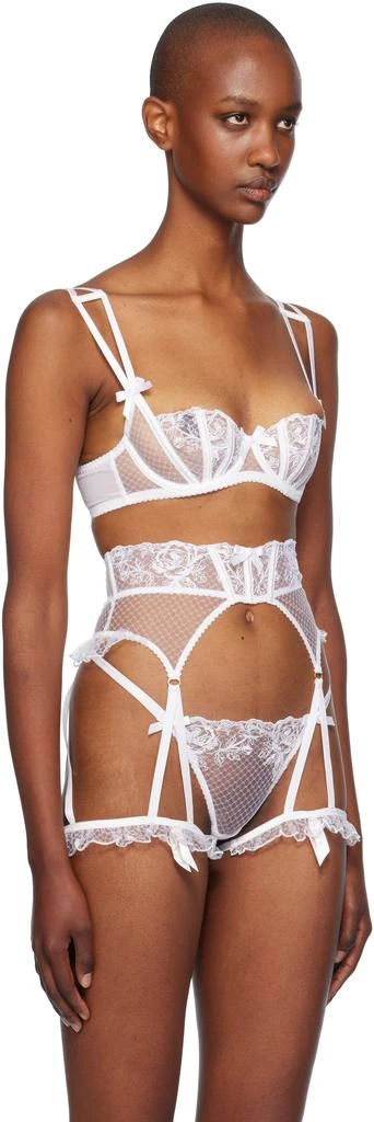 L'Agent by Agent Provocateur White Rosia Balconette Underwired Bra 2